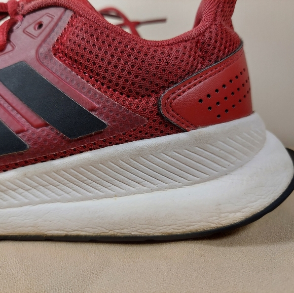 MENS ADIDAS RUNFALCON MAROON BRICK RED SIZE 9 #EE8154 - Picture 4 of 7